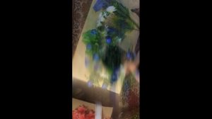 Композиция из искусственных цветов. Траурная флористика