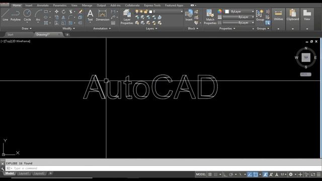 How to hatch over the text in AutoCAD смотреть онлайн