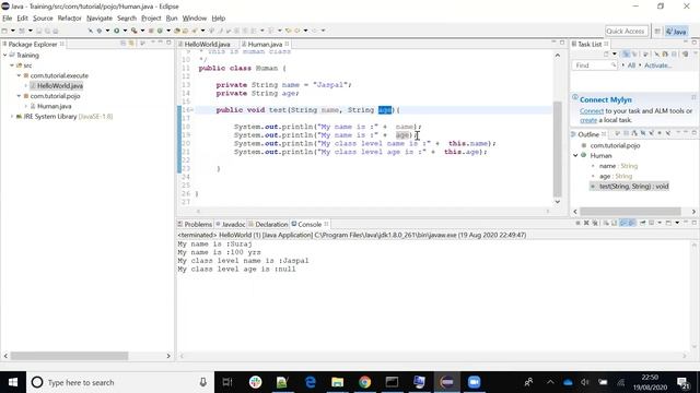Java - (Hindi Version) -Class 4 - Method definition смотреть онлайн