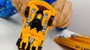 Мультик Трансформеры: команда Бамблби и Десептиконы! Игры для мальчиков.