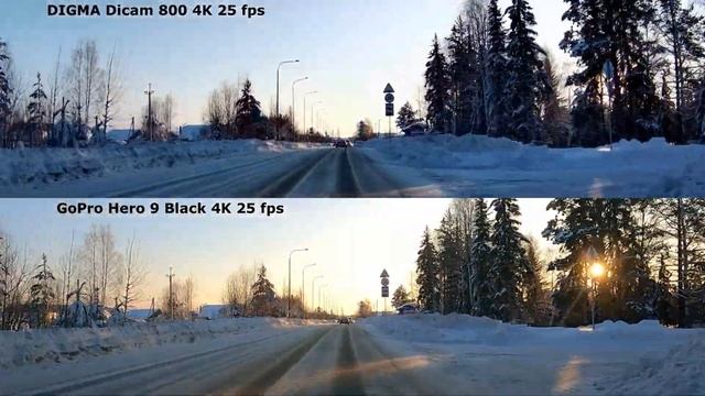 Сравнение экшн-камер DIGMA DiCam 800 vs GoPro Hero 9 Black. Съемка днем. смотреть онлайн