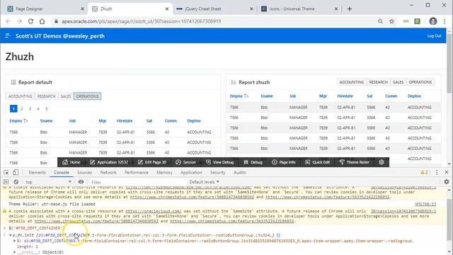 Using Inspect Element browser tool in Oracle APEX смотреть онлайн