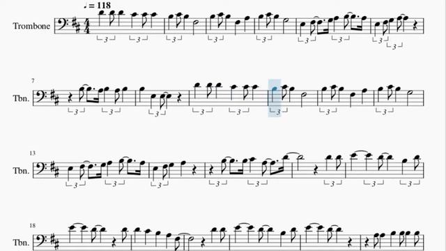 Trombone Sheet Music: How to play Jingle Bell Rock by Bobby Helms смотреть онлайн