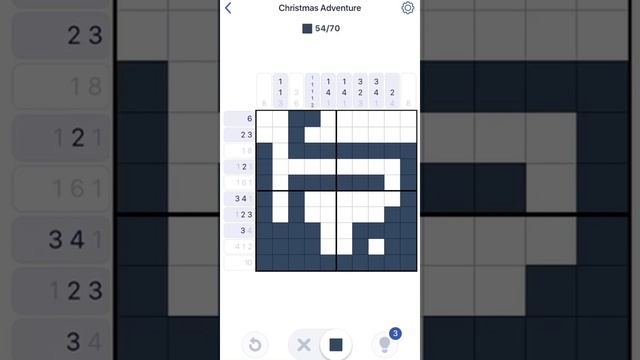 Nonogram Christmas Adventure Postcard 1 Puzzle 11 смотреть онлайн