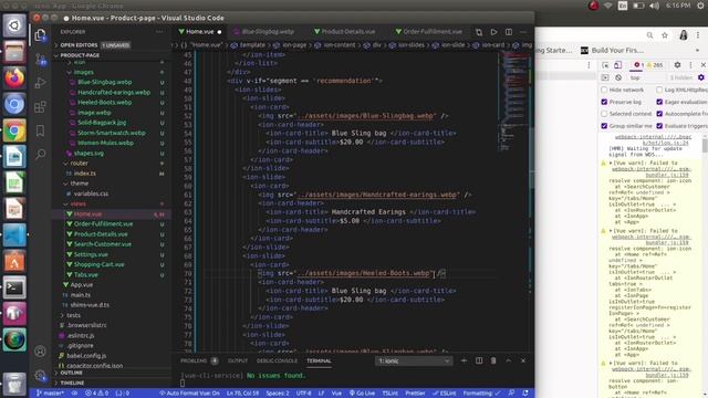 Part 7 : Creating slides in Ionic5 and Vue смотреть онлайн