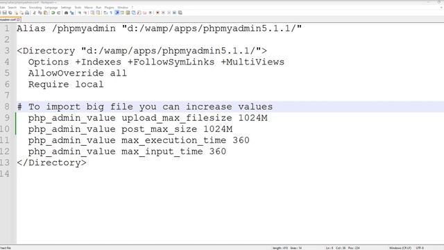 How to change max import limit on phpmyadmin смотреть онлайн