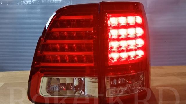 Задние фонари Toyota Land Cruiser 100 LED смотреть онлайн