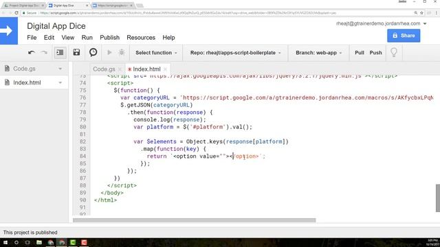 Digital App Dice Project Part 3: Using JSON to build categories смотреть онлайн