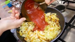 Блины с Капустой -  Улетают со стола мгновенно! / Рецепт блинчиков с капустной начинкой