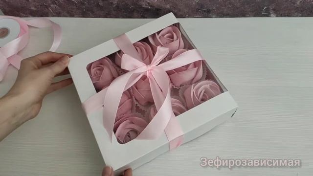 Просто и красиво завяжем бантик на коробочке смотреть онлайн