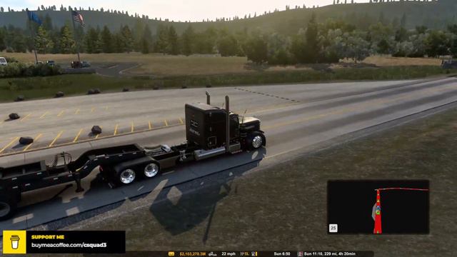 American Truck Simulator [Exploring Montana] [Logan Pass - Great Falls] смотреть онлайн