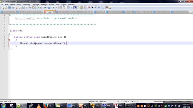 getName() METHOD : JAVA MULTITHREADING TUTORIALS смотреть онлайн