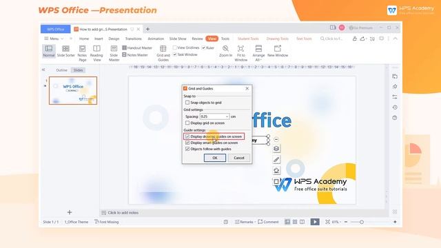 [WPS Academy] 1.2.1 PPT: How to add gridlines and guides in WPS Presentation смотреть онлайн