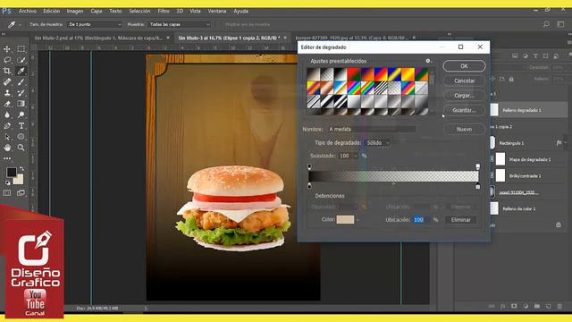 🔴 Como hacer un Flyer en PHOTOSHOP ⭐ Folleto en Photoshop Burger смотреть онлайн