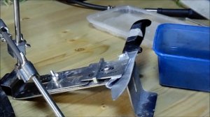 Как выставить угол заточки ножа, и заточить нож для овощей