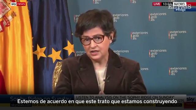 Arancha González Laya sobre el acuerdo comercial con Reino Unido смотреть онлайн