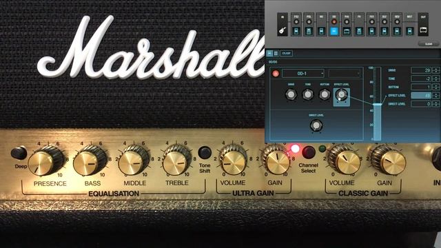 Boss Gt-1 OD-1 & MARSHALL DSL15H JetStream ISO12 смотреть онлайн