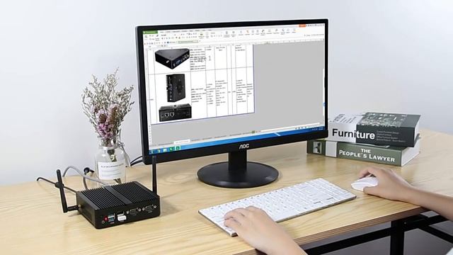 BEBEPC Industrial Mini PC Celeron J4125 Quad-Core 2955U Dual LAN Fanless Desktop Computer Windows 1 смотреть онлайн