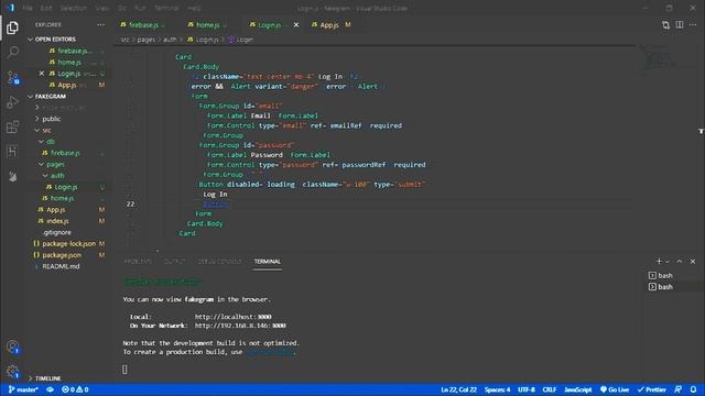 How to build a TWITTER Clone app with React - #1k - Login | AlhasanTechTips смотреть онлайн