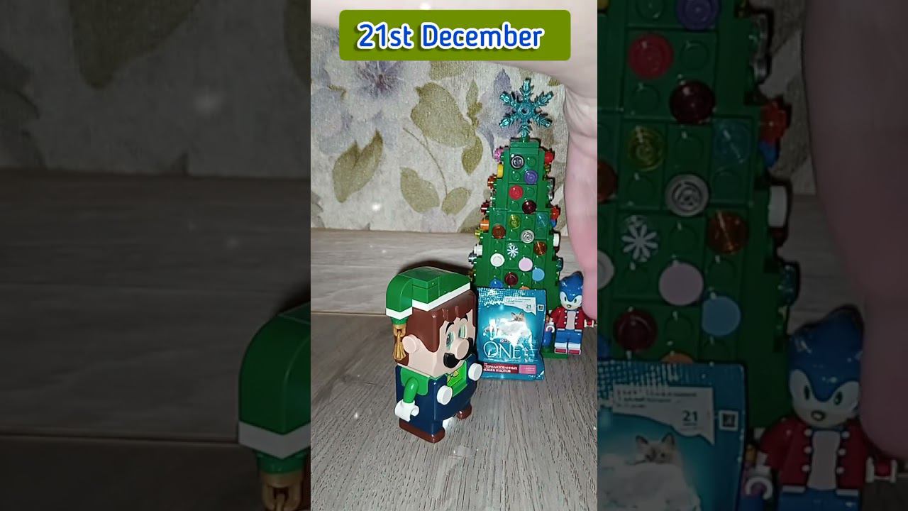 My Christmas & New Year Advent Calendar mini surprises by Lego Super Mario & Luigi. Day 21 #shorts смотреть онлайн