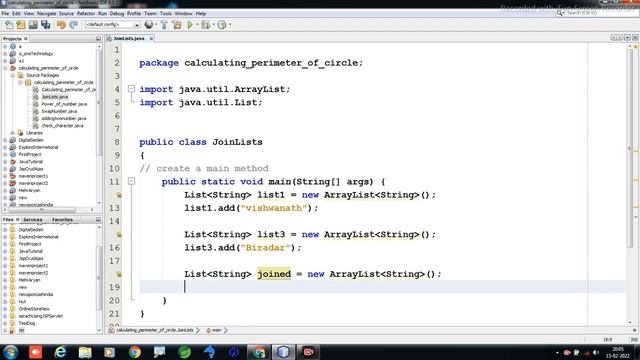 #joining two list in java || CORE JAVA PROGRAMMING смотреть онлайн