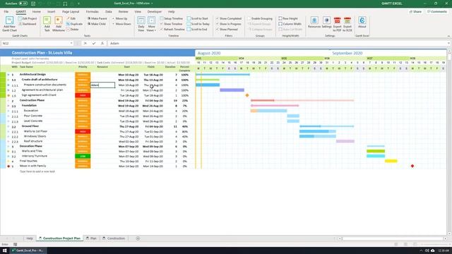 Add & Assign Resources/ Task Owners in Gantt Charts смотреть онлайн