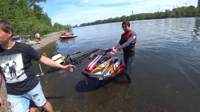 Открытие водного сезона 2019. Гидроцикл Yamaha SuperJet смотреть онлайн