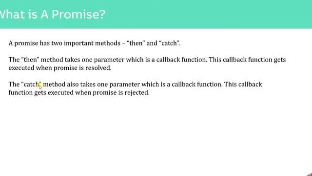 JavaScript Promises смотреть онлайн