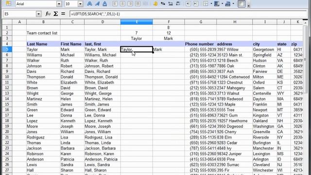 19- Libre Office - Calc, Open Office -- Calc, Excel Tutorial -- 1 column into 2 Back to 1 смотреть онлайн