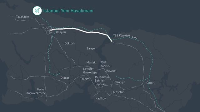 İstanbul Yeni Havalimanı - YSS Köprüsü | İstanbul New Airport - YSS Bridge смотреть онлайн