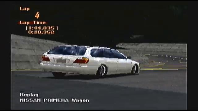 Gran Turismo2　Nissan PRIMERA Wagon　TimeAttack　Replay　Trial Mountain смотреть онлайн