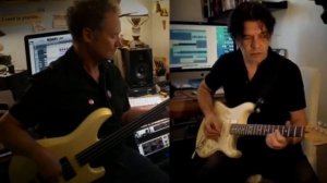 Музыканты гр.Кино (Александр Титов и Юрий Каспарян) песня  "Игра"