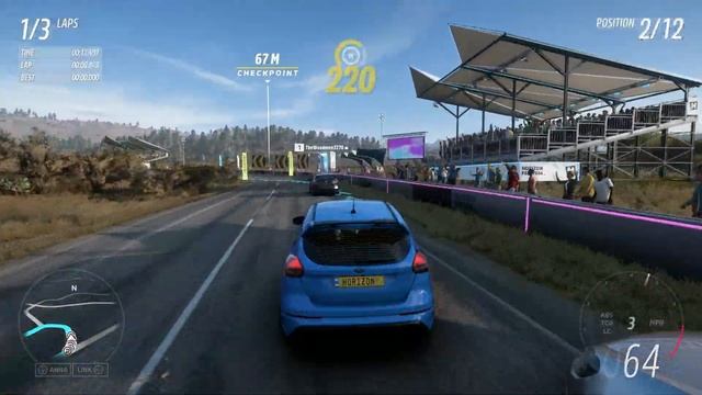 Racing with the Ford Focus RS 2017 - Forza Horizon 5 смотреть онлайн