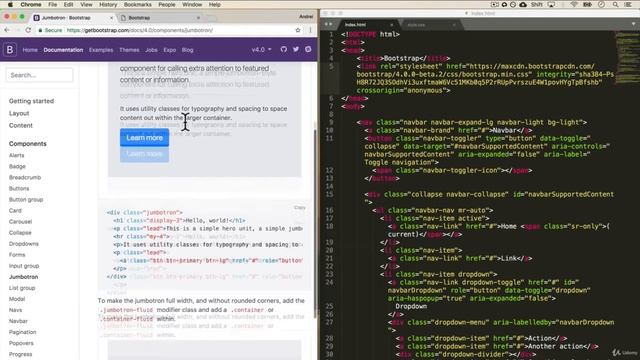 Bootstrap 4 смотреть онлайн