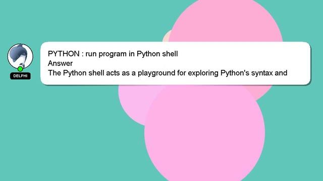 PYTHON : run program in Python shell смотреть онлайн