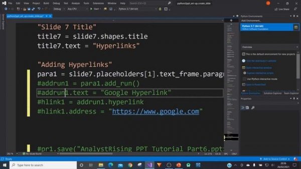 Create PowerPoint Presentations With Python | Part 6
