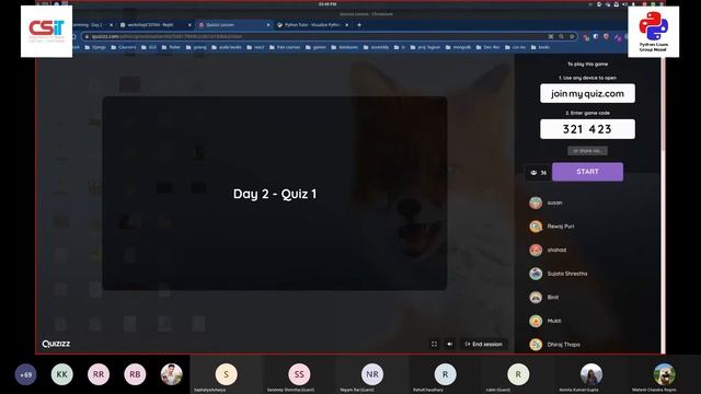 Virtual Python Workshop 1.0 | Day 2 | CSITAN- Chitwan | DN: Python Users Group Nepal | Mahesh Regmi смотреть онлайн