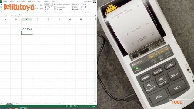 Data Collection with the Mitutoyo Data Logger DP-1 VA смотреть онлайн