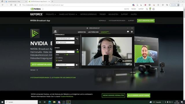 Hintergrund entfernen OHNE Greenscreen I OBS Studio I Nvidia Broadcast смотреть онлайн