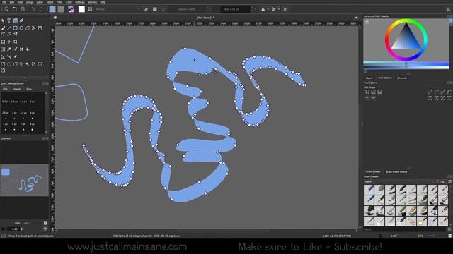 Krita Tutorial: How to Use Vector Tools and Shapes смотреть онлайн