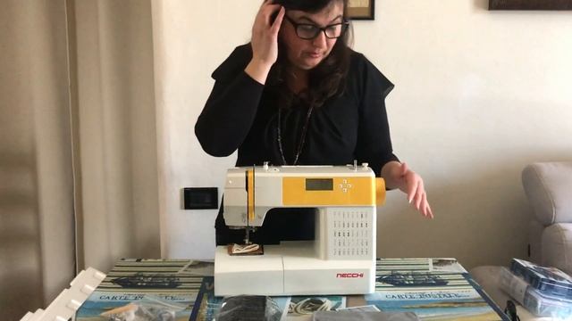 Unboxing nuova macchina da cucire elettronica Necchi HP04 смотреть онлайн