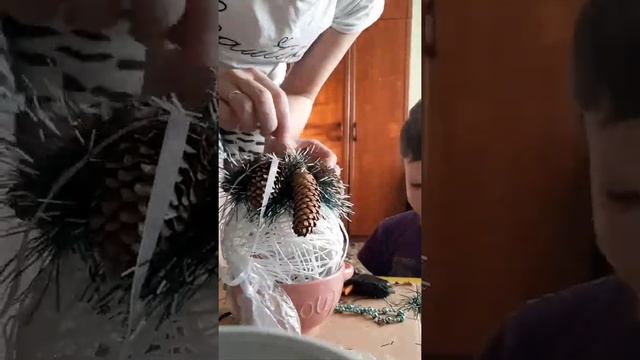 Елочный шар своими руками. #новогоднийшар смотреть онлайн