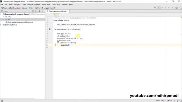 #215 Kotlin Tutorial | Enumeration Named Constant смотреть онлайн