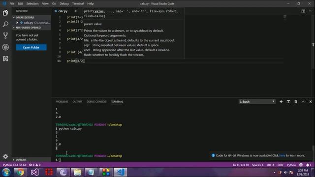 #10 Python Tutorial | Python Tutorials For Beginners | Calculator in Python(HINDI) смотреть онлайн