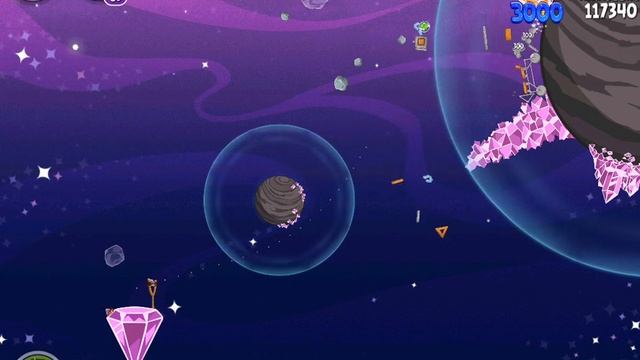 Angry Birds Space Cosmic Crystals 7-25 - Прохождение на 3 Звезды - 3 Star Walkthrough смотреть онлайн