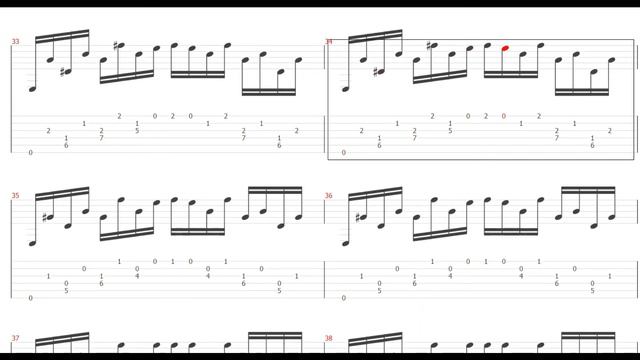 Guitar Score+tab+midi - Etude No.1- Heitor Villa Lobos