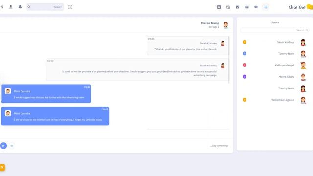 Responsive Bootstrap 5 Admin RTL Dashboard Template – Chatbot смотреть онлайн