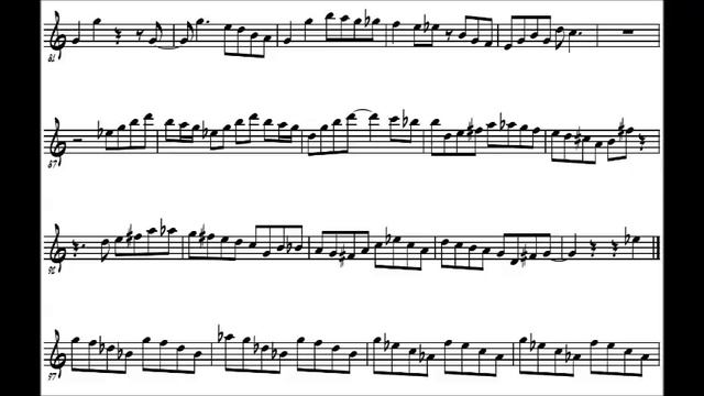 Charlie Parker - Cherokee 1942 - solo transcription смотреть онлайн