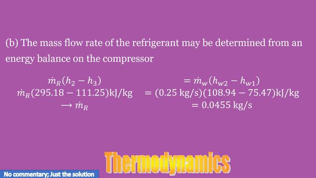 A Commercial Refrigerator With Refrigerant-134a As The Working Fluid Is Used To Keep The Refrigerat