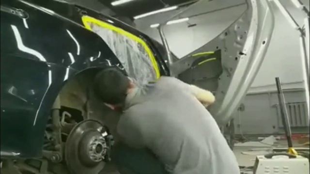 Ремонт Kia Stinger заднее крыло и дверь. 1 часть смотреть онлайн